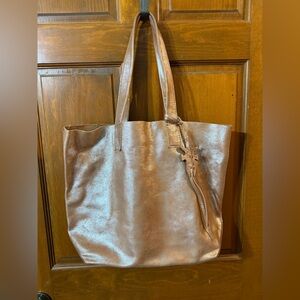 Frye Carson Leather Suede Tote Handbag Purse